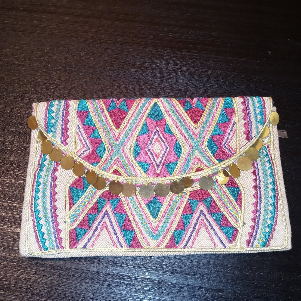 Printed Clutch Purse